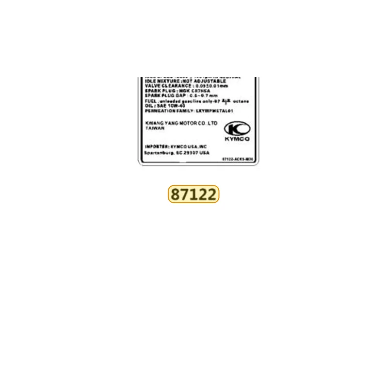 87122-ACK5-M30-T01 MARK EVAPORATIVE E/M — diagram cutout