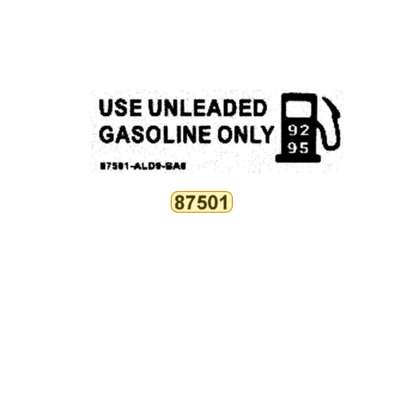 87501-ALD9-BA0 CAUTION USE GAR ONLY — diagram cutout