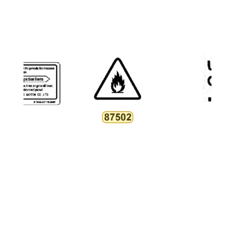87502-ALD9-BA0 USE CAUTION — diagram cutout