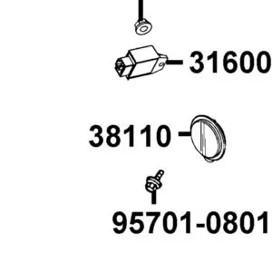 38110-KHB4-C00 HORN COMP — diagram cutout