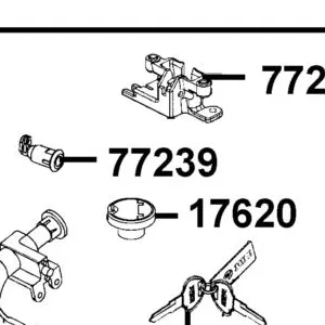 77239-GFY6-C00 KEY SEAT LOCK — diagram cutout