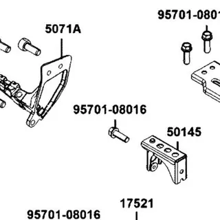 95701-08016-08G BOLT FLANGE 8*16 — diagram cutout