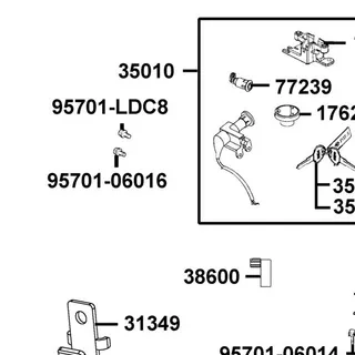 95701-LDC8-E11 BOLT TORQUE 6x16 — diagram cutout