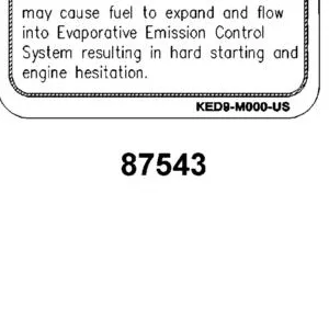 87543-KED9-M30-T01 LABEL FUEL FILL CAUTION — diagram cutout