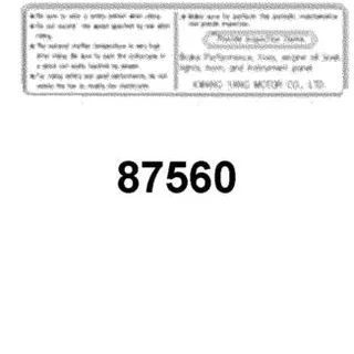 87560-GFY6-E11-T01 MARK DRIVE CAUTION — diagram cutout