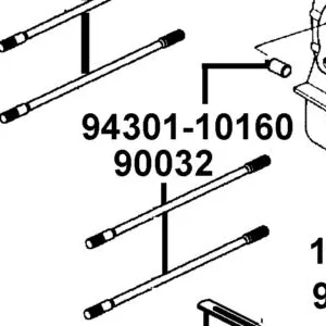 90032-KUDU-C01 BOLT B STUD 8*208.5 — diagram cutout