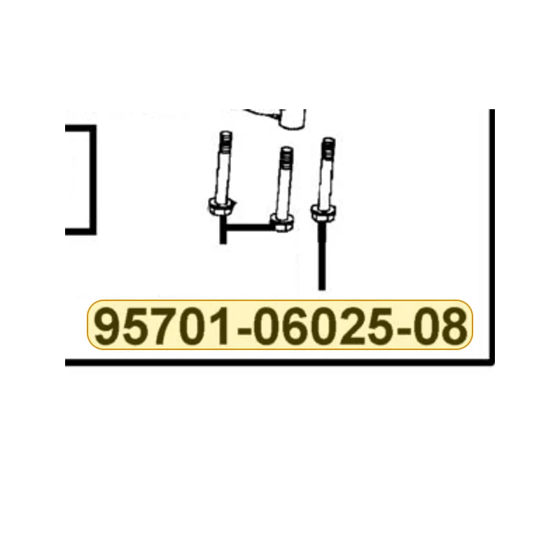 95701-06025-08G BOLT FLANGE 6*25 — diagram cutout