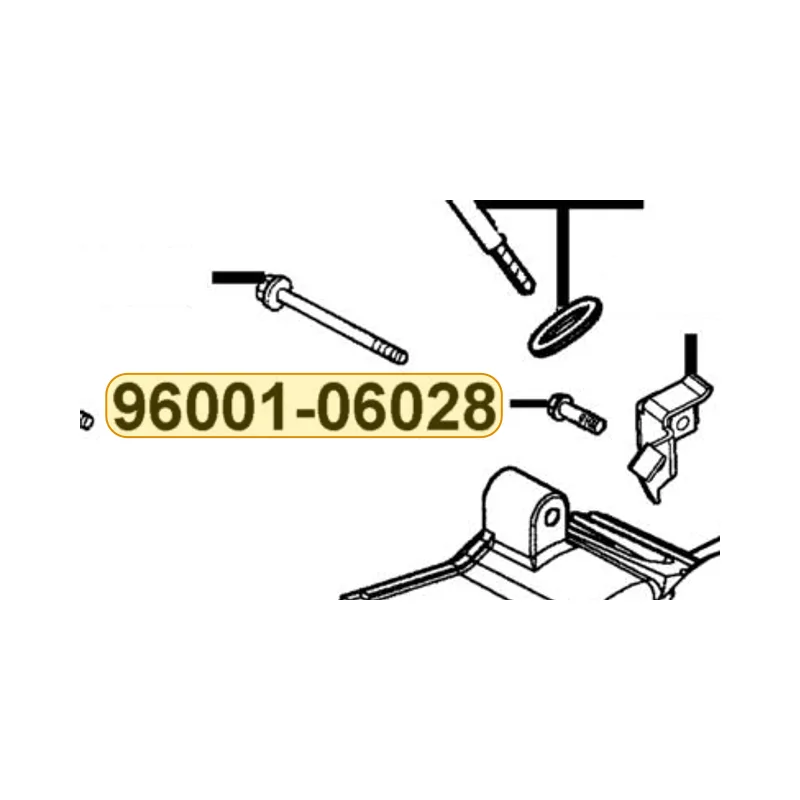 96001-06028-08G BOLT FLANGE SH 6x28 (C) — diagram cutout