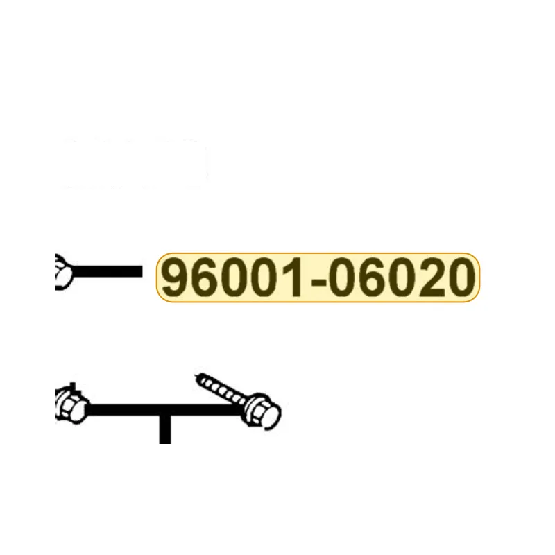 96001-06020-08G BOLT FLANGED SMALL — diagram cutout
