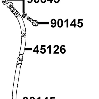 45126-LDC8-E10 HOSE ASSY FR BRAKE — diagram cutout