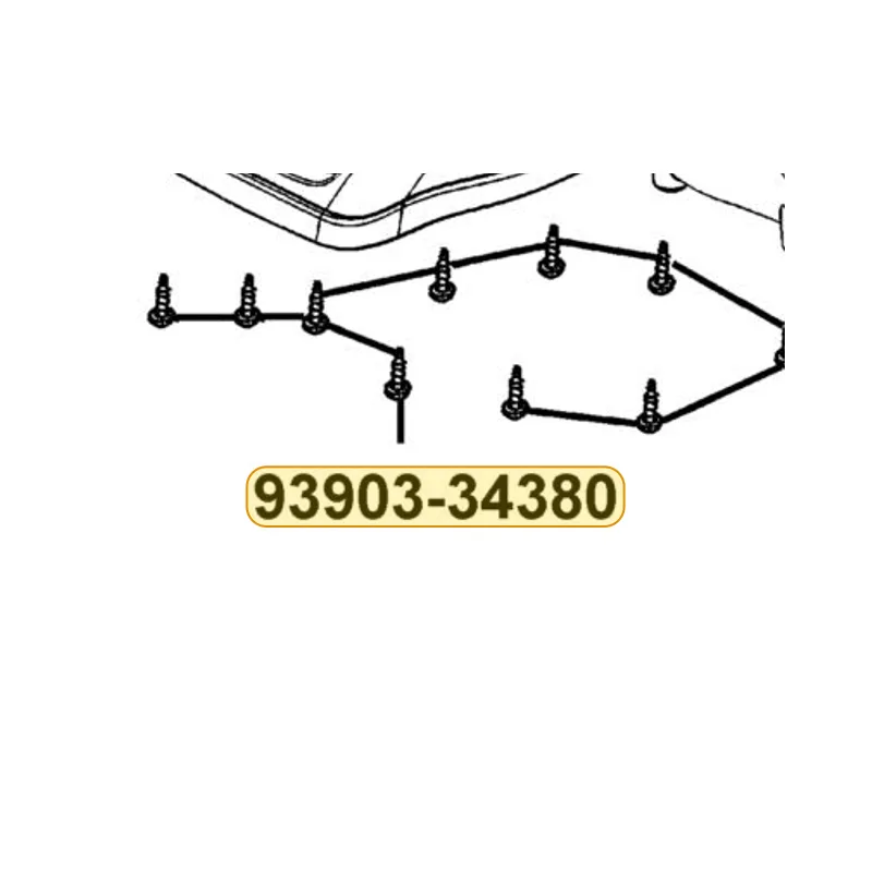 93903-34380-G SCREW TAPPING 4*12 (KG) — diagram cutout