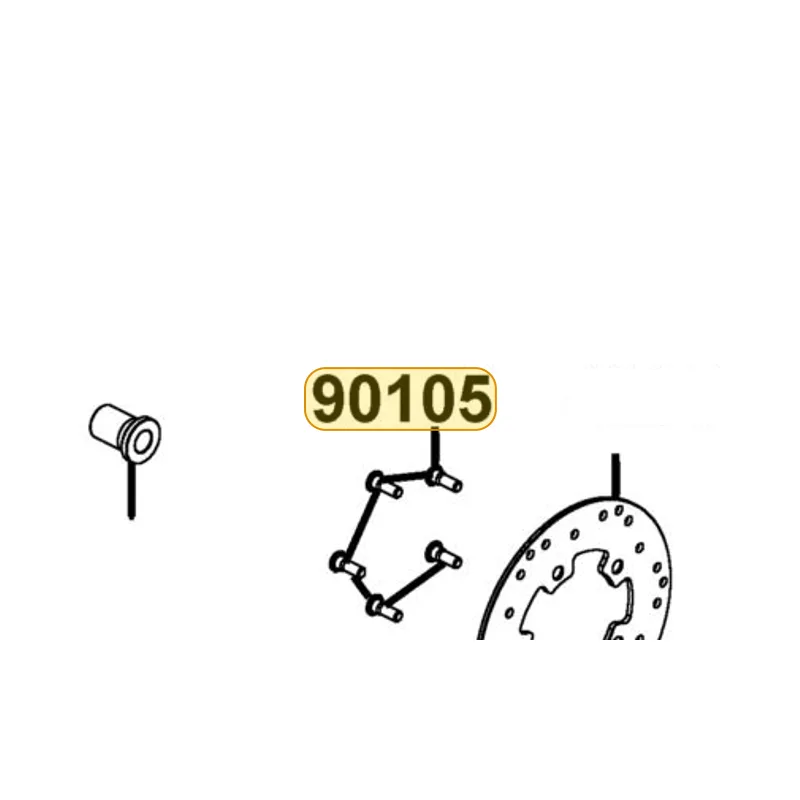 90105-KCR3-C02 BOLT FR DISK 8*24 — diagram cutout