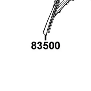 83500-LDF7-E10-21P COVER R BODY — diagram cutout