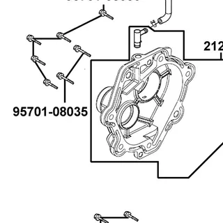 95701-08035-07G BOLT FLANGE 8*35 (C) — diagram cutout
