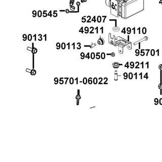95701-06022-07G BOLT FLANGE 6*22 (K) — diagram cutout