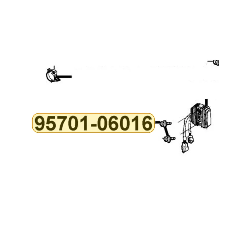 95701-06016-08G BOLT FLANGE 6*16 (C) — diagram cutout