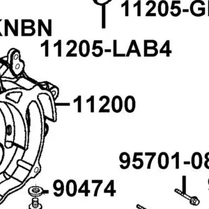 11200-LBD6-C00 CRANK CASE COMP LEFT — diagram cutout