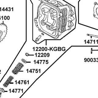 12200-KGBG-C10 CYLINDER ASSY — diagram cutout