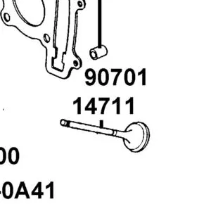 14711-KGBG-C0A VALVE INLET — diagram cutout
