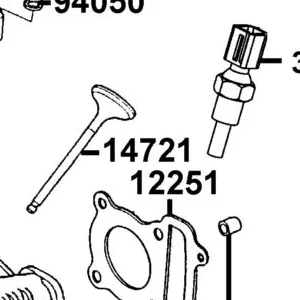 14721-KGBG-C0B VALVE EXHAUST — diagram cutout
