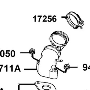 17256-KGBG-C00 BAND INSULATOR — diagram cutout