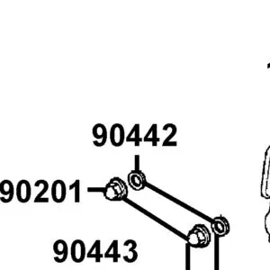 90442-GFF6-C00 WASHER SEALING 7MM — diagram cutout