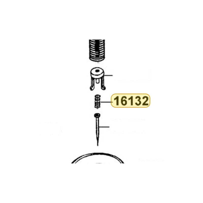 16132-KEC5-900 SPRING JET NEEDLE — diagram cutout
