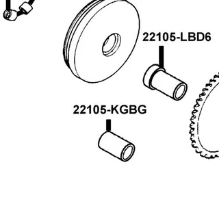 22105-KGBG-C00 BOSS DRIVE FACE — diagram cutout