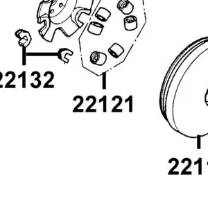 22121-LBD6-315 ROLLER SET WEIGHT (1SET:6PCS)6.5G*6 — diagram cutout