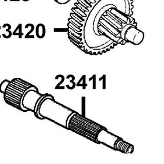 23411-LBD6-C00 SHAFT DRIVE — diagram cutout