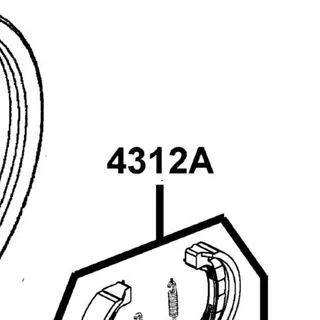 4312A-KXCX-C00 SHOE ASSY RR BRAKE — diagram cutout