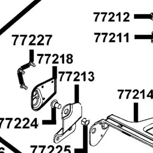 77213-LCB9-C10 "STAY LOW, R HINGE" — diagram cutout