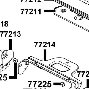 77214-LCB9-C10 "STAY COMP., UP HINGE" — diagram cutout
