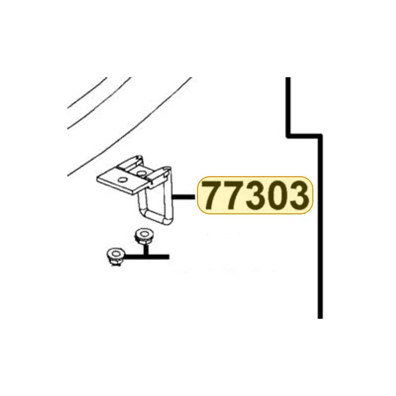77303-LCB9-C10 HOOK SEAT LOCK — diagram cutout