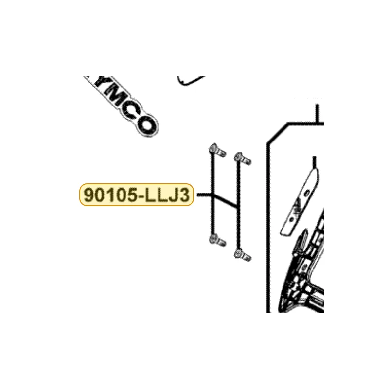 90105-LLJ3-E00 BOLT SPECAL 8MM — diagram cutout