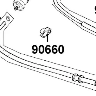 90660-KGBG-C00 CLAMPER TUBE — diagram cutout