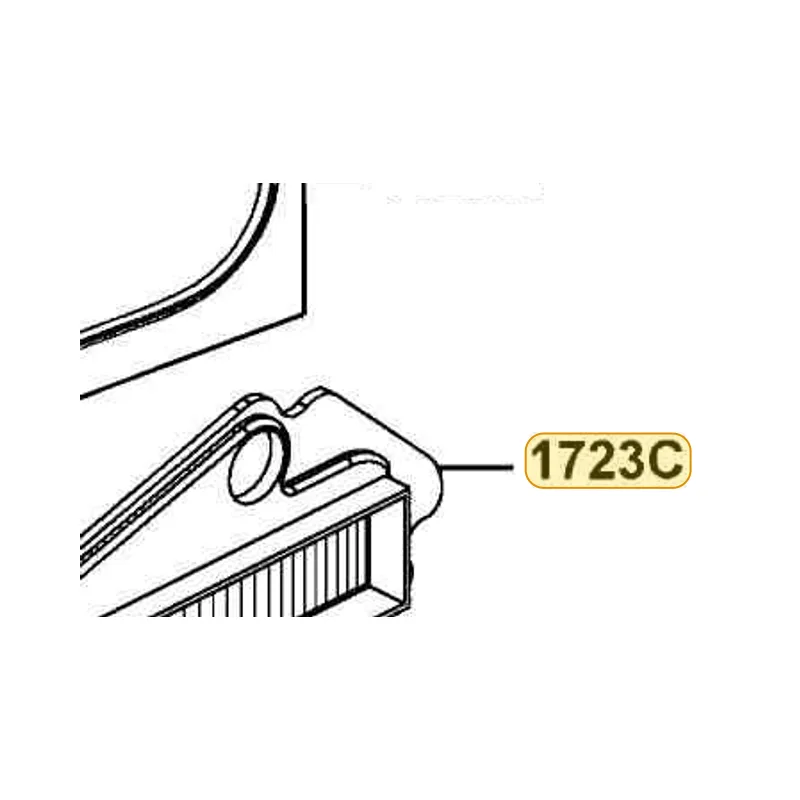 1723C-LBD6-E00 ELEMENT ASSY AIR/C — diagram cutout