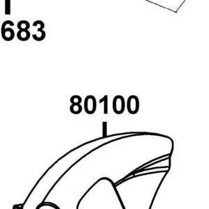 80100-LDC8-E10-N1R FENDER RR TIRE — diagram cutout