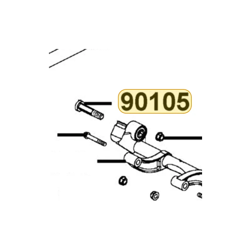 90105-LDC8-E10 SQUARE BOLT M10*50 — diagram cutout