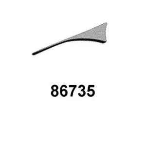 86735-LDC8-M32-T01 STRIPE B L LEG SHIELD — diagram cutout