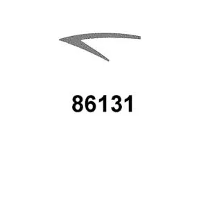 86131-LDC8-M31-T02 STRIPE L FR COVER — diagram cutout