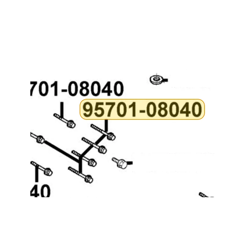 95701-08040-08G BOLT FLANGE 8*40 — diagram cutout