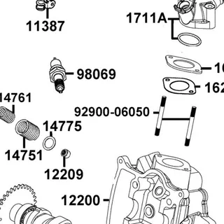 92900-06050-08G BOLT STUD ??? 6*50 (CG) — diagram cutout