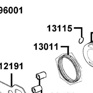 13011-LBC9-C00 RING PISTON ASSY — diagram cutout