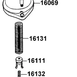 16131-KGC5-C00 "SPG,PISTON VALVE RETURN" — diagram cutout