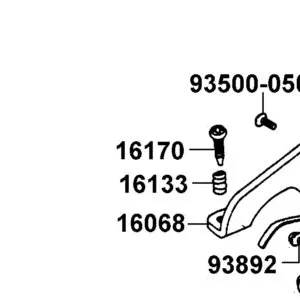 16170-KGC5-C00 SCREW THROTTLE ADJUST — diagram cutout