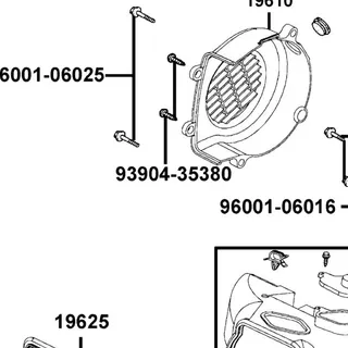 93904-35380-G SCREW TAPPING 5*16(K) — diagram cutout