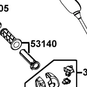 53140-KNBN-C01-N1R GRIP COMP THROT — diagram cutout