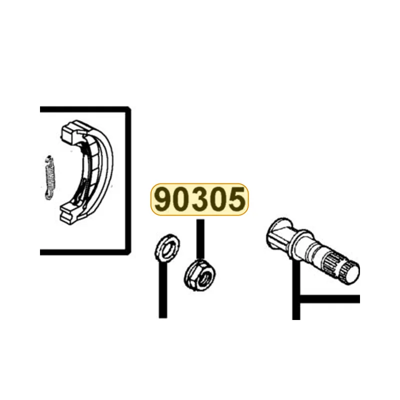 90305-KNBN-C00 NUT U 16MM(C) — diagram cutout