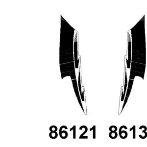 86121-LDC8-E90-T01 STRIPE R FR COVER — diagram cutout